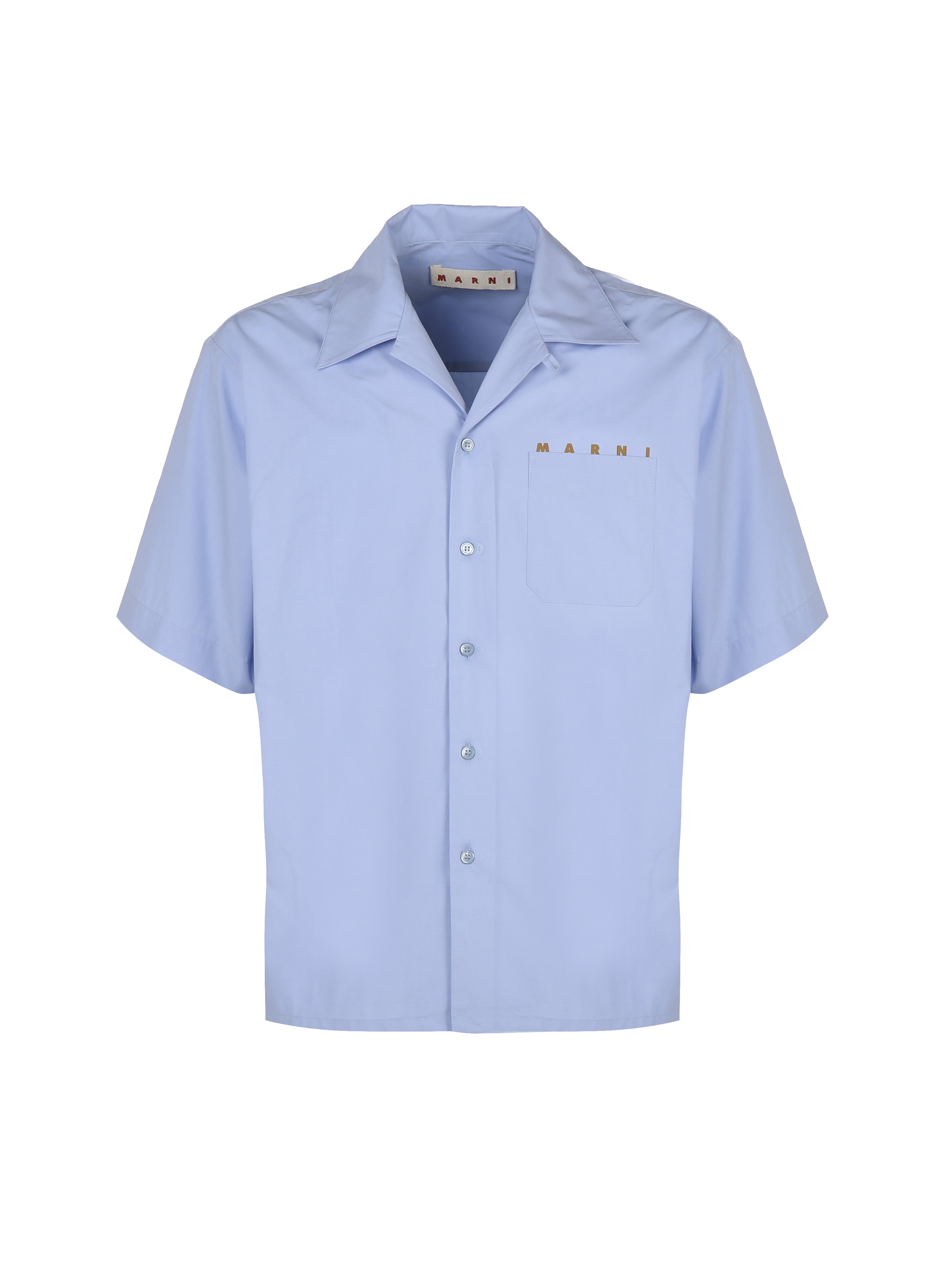 Marni Shirts Iris Blue Cotton