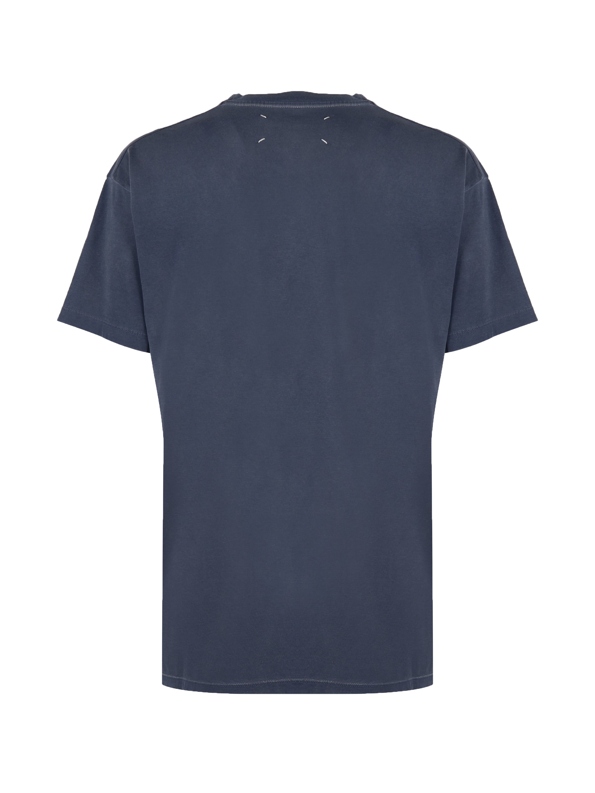 Maison Margiela T-Shirts And Polos Blue Cotton