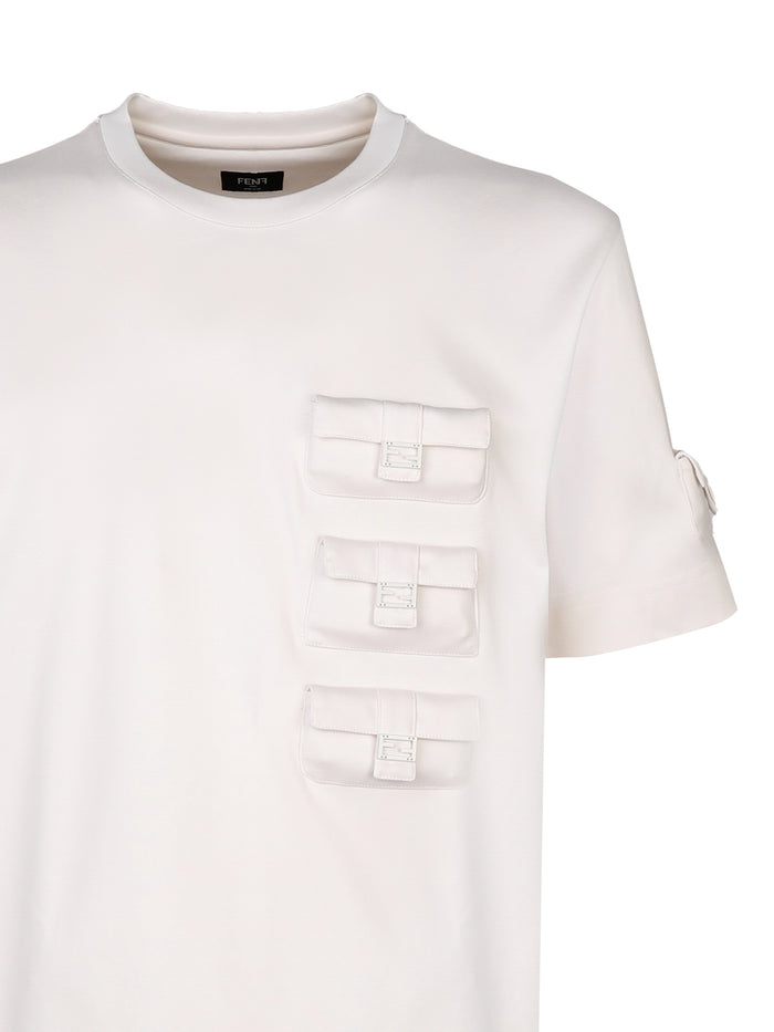 Fendi T-Shirts And Polos White Cotton