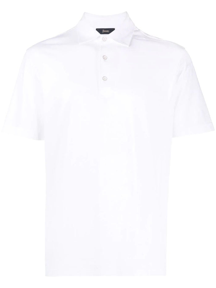 Jrs Voile Crepe White Cotton Polo