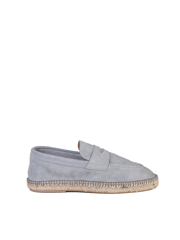 Eleventy Flat Shoes Denim Suede