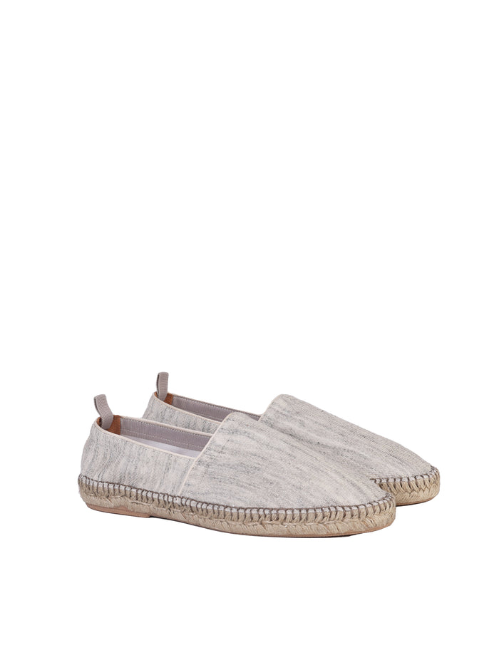 Eleventy Flat Shoes Grey Linen