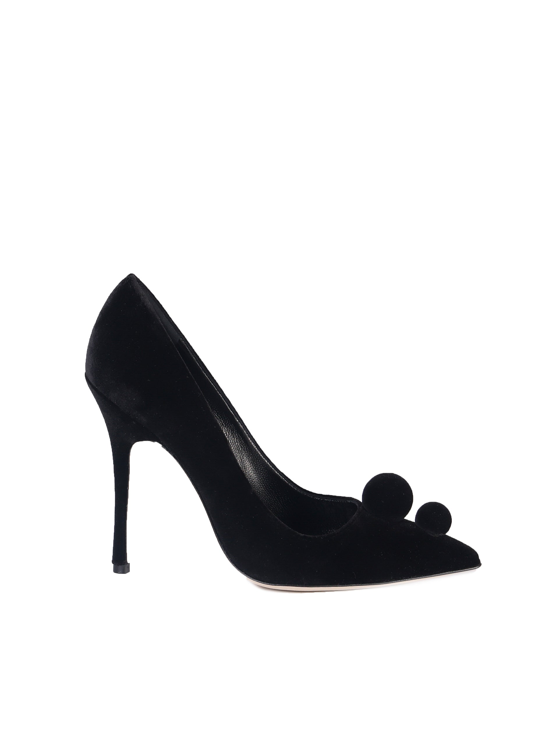 Manolo Blahnik With Heel Black Suede