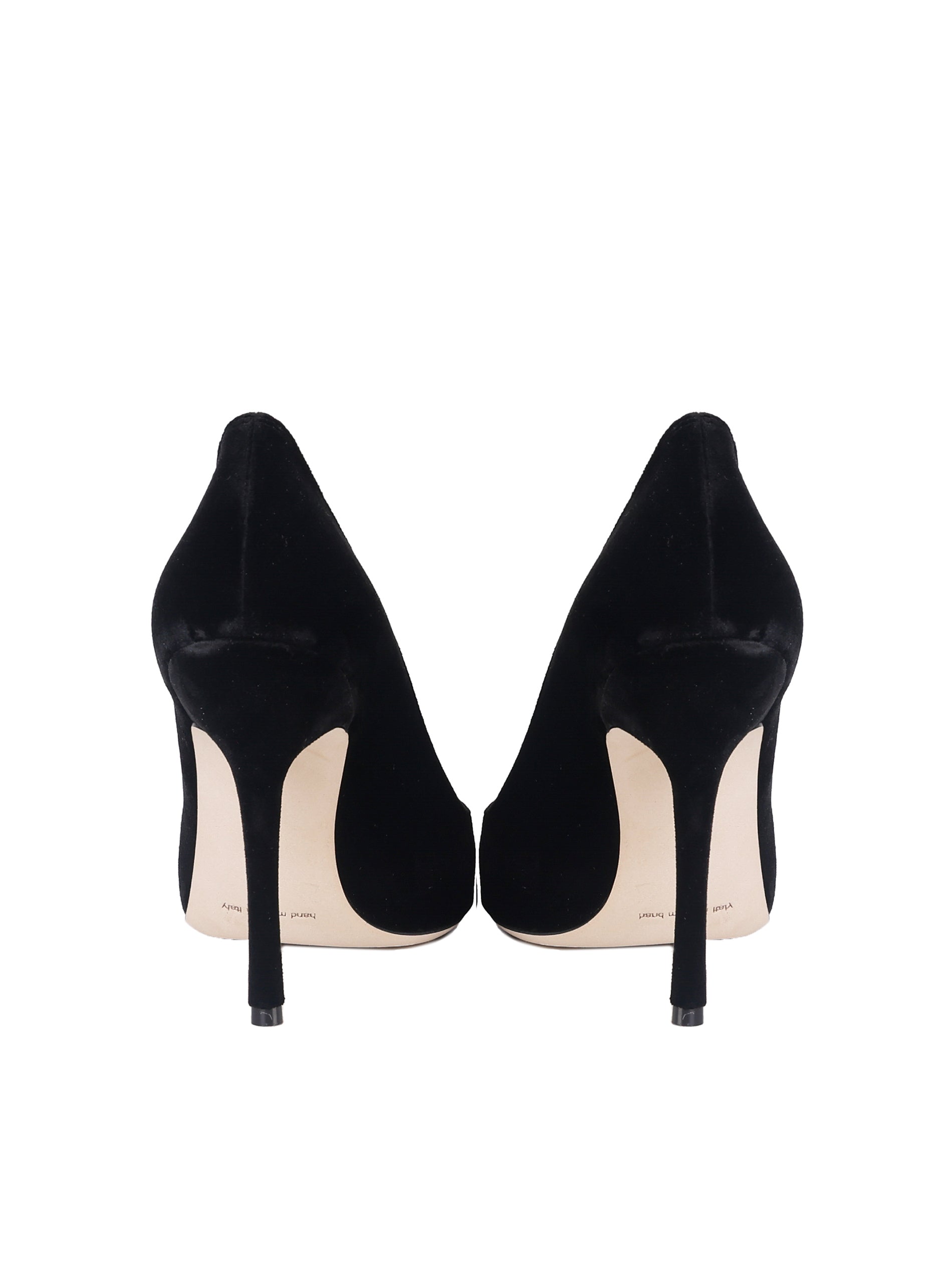 Manolo Blahnik With Heel Black Suede