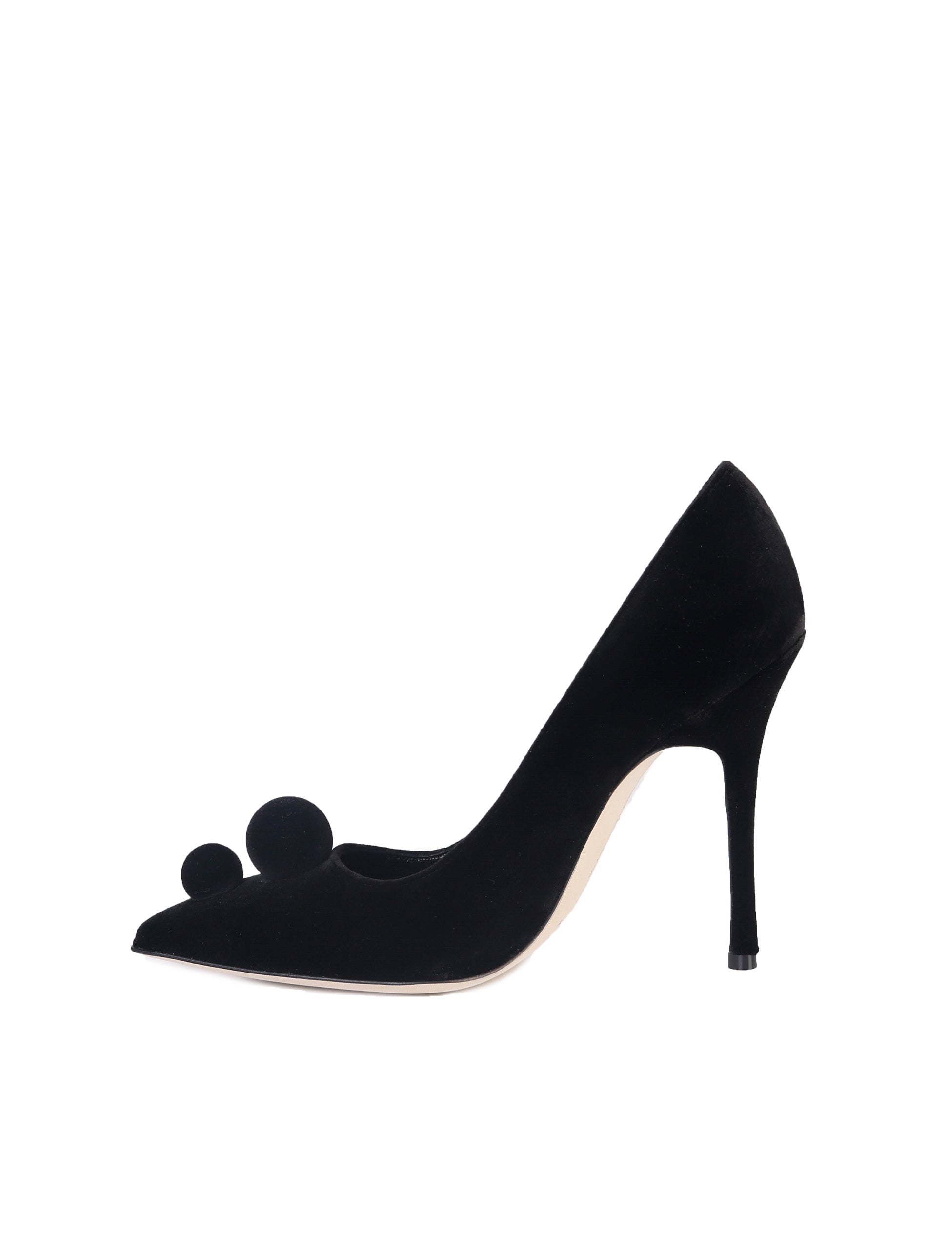 Manolo Blahnik With Heel Black Suede