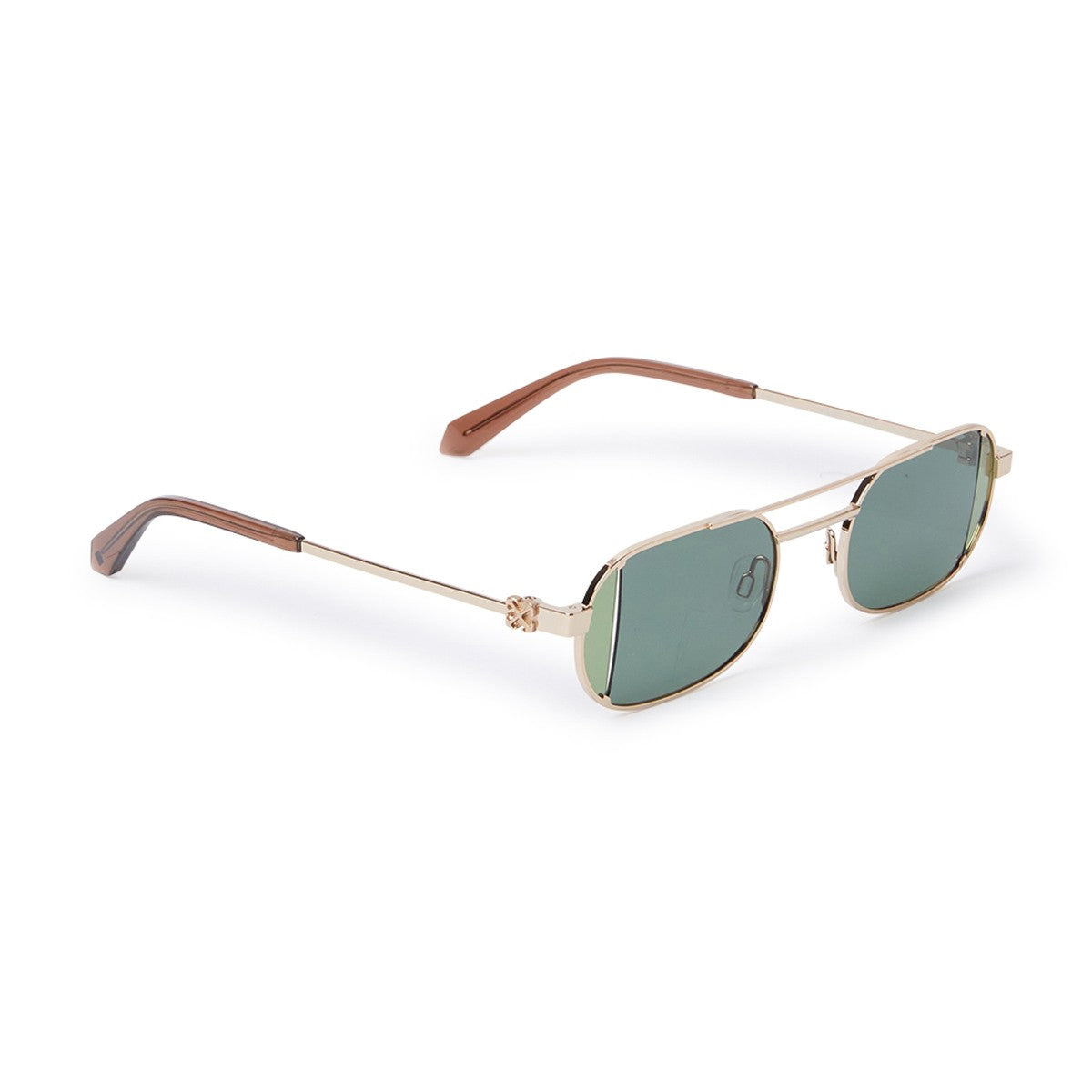 Off-White Oeri14h Lynn Gold / Bottle Green Metallo Sunglasses