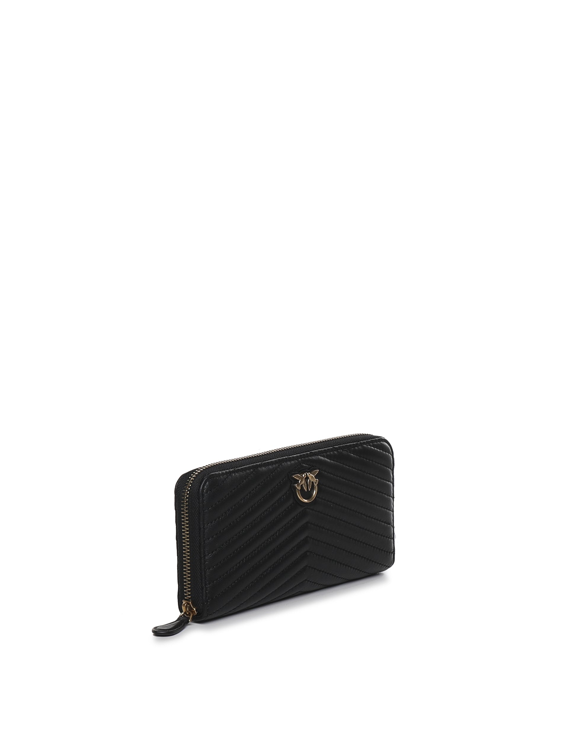 Pinko Wallets Nero-antique Gold Calfskin