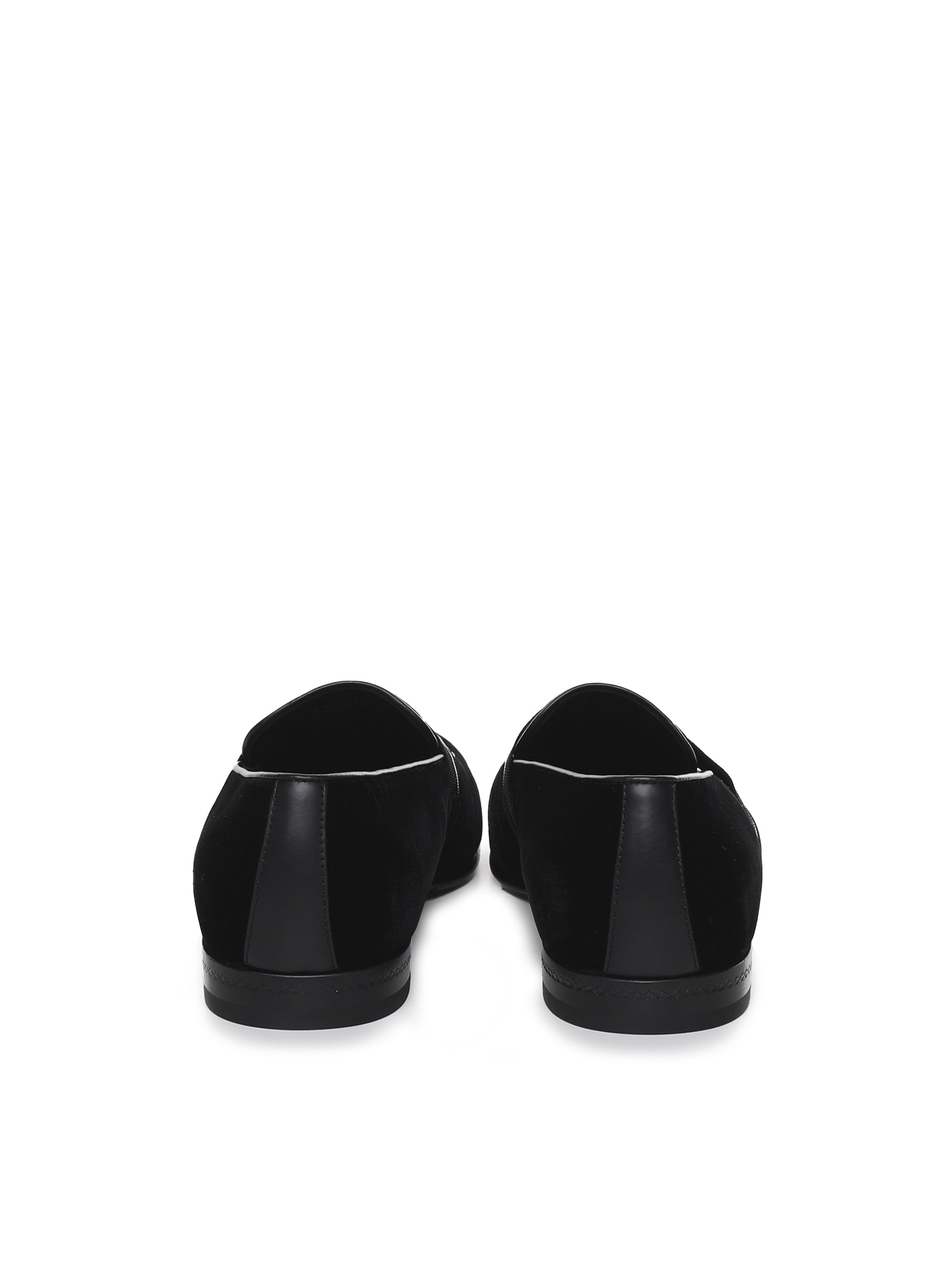 Zegna Flat Shoes Black Velvet