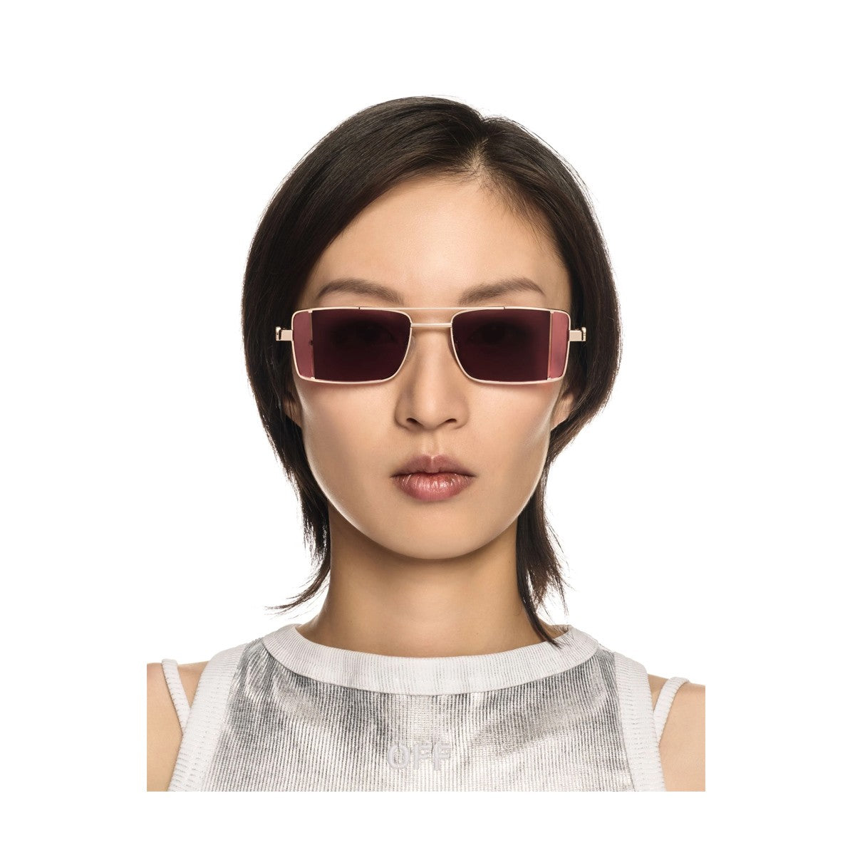 Off-White Oeri14a Cortez Gold Metallo Sunglasses