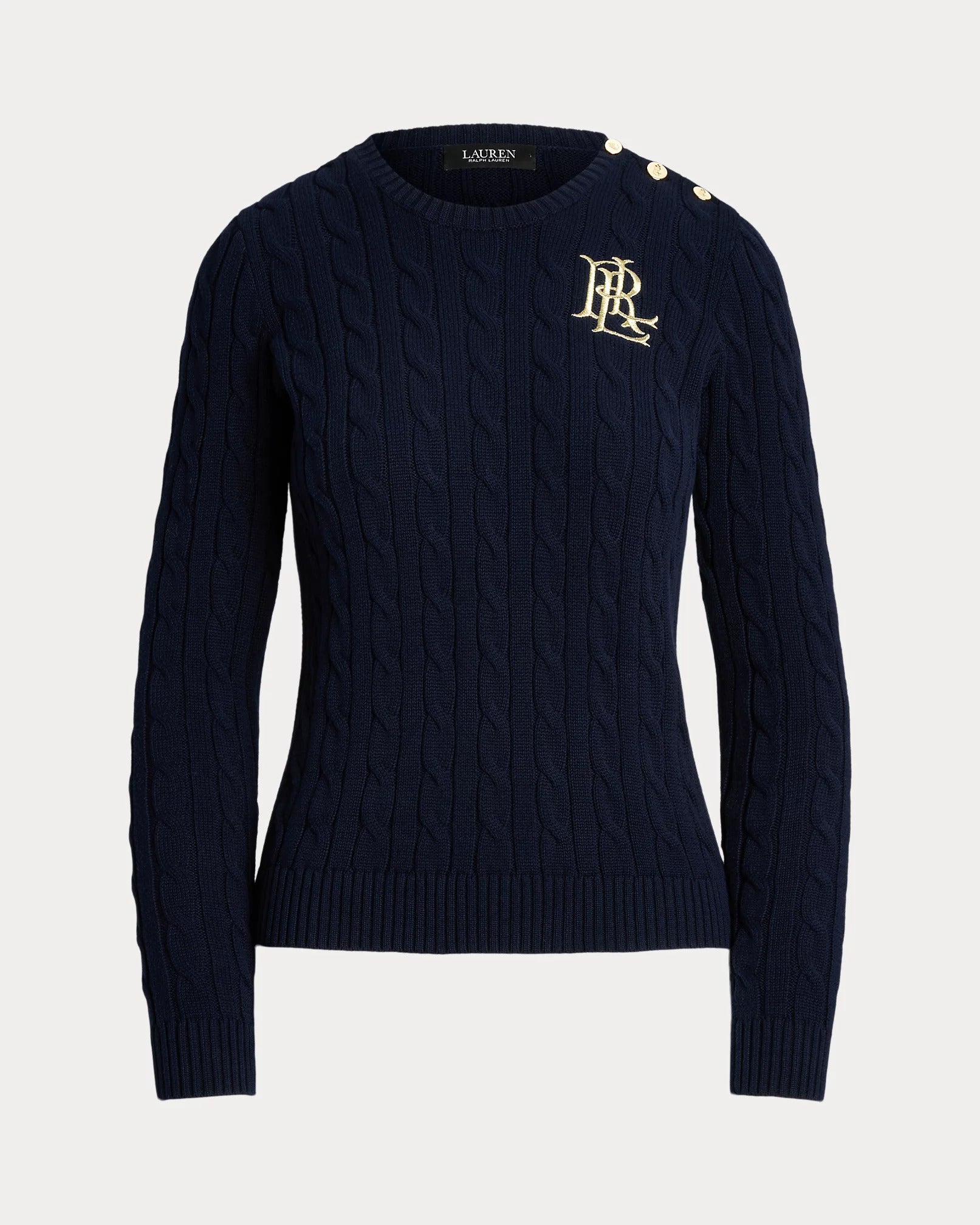 Montiva Long Sleeve Pullover Blue Cotton Sweater
