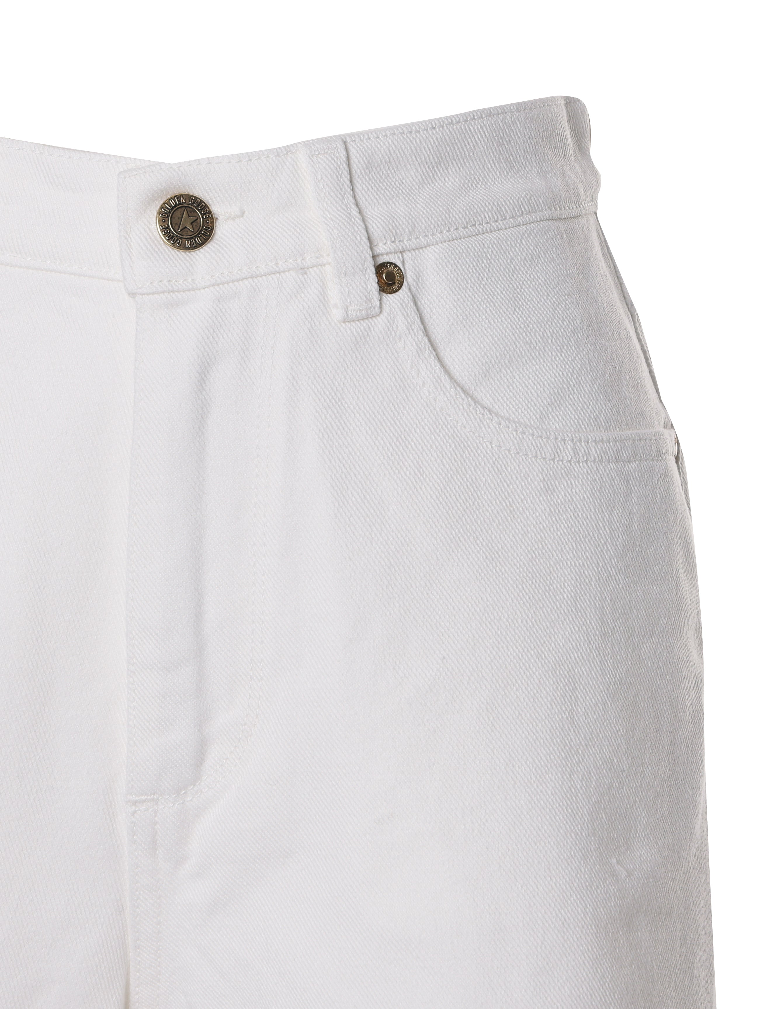 Golden Goose Shorts Offwhite Cotton