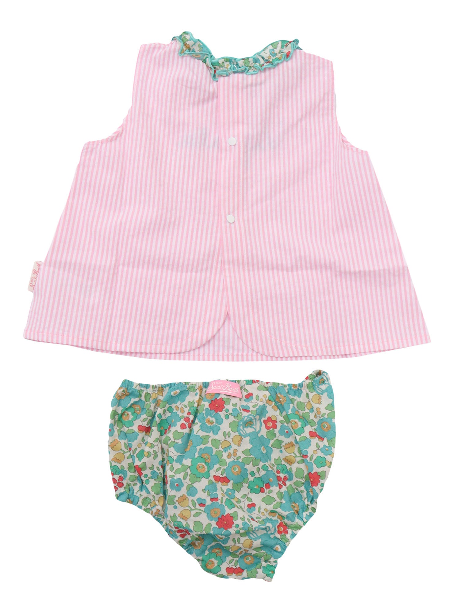 ENFANT SET TOP & CULOTTES Multicolor Cotton Suits