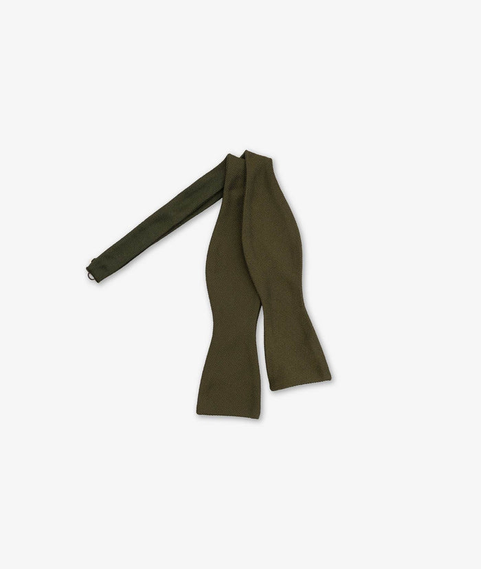 Bow Tie To Timothy Olive Printed