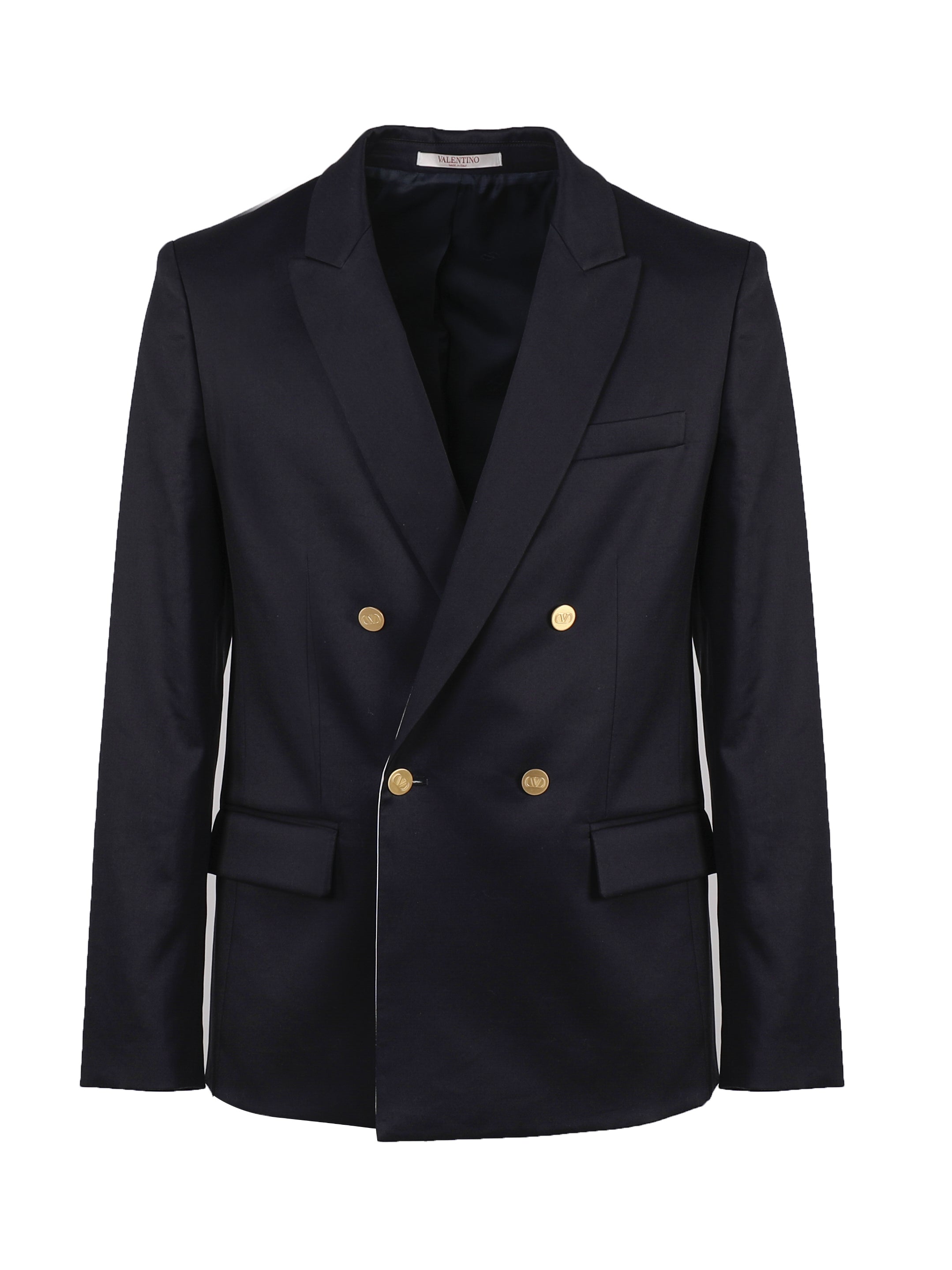 Valentino Garavani Jackets Blue Cotton