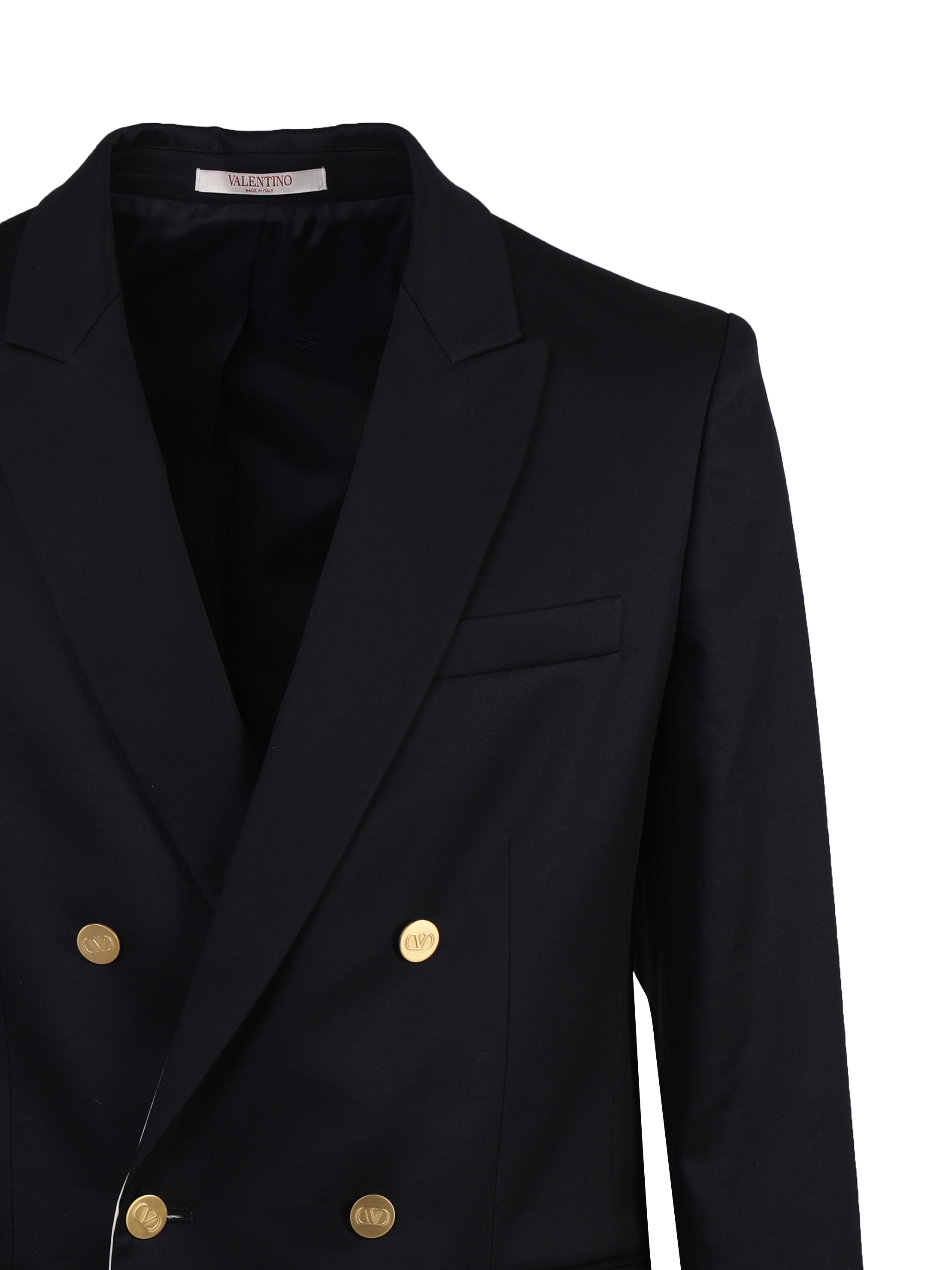 Valentino Garavani Jackets Blue Cotton