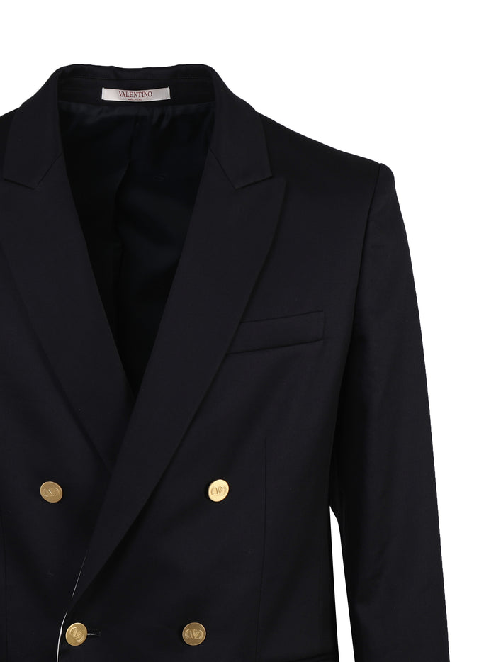 Valentino Garavani Jackets Blue Cotton