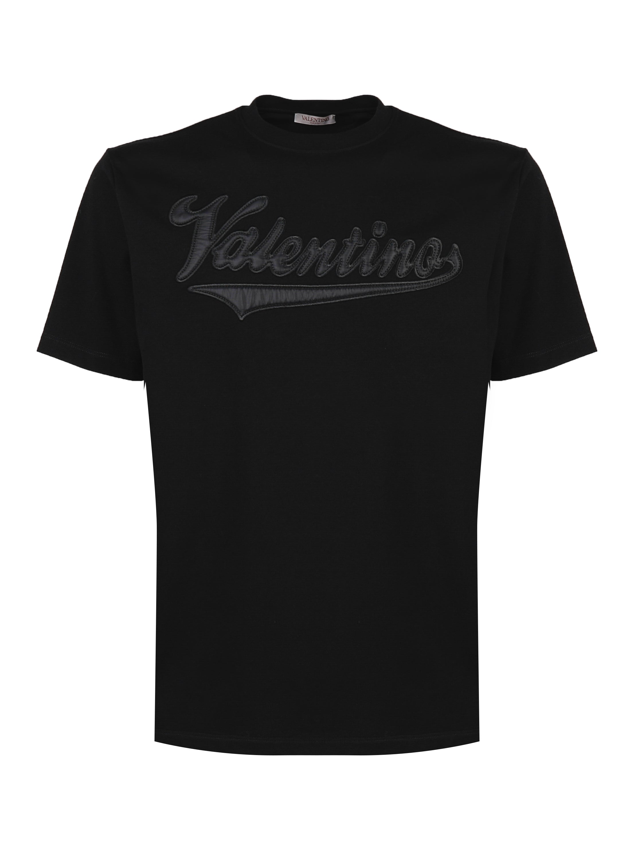 Valentino Garavani T-Shirts And Polos Black Cotton