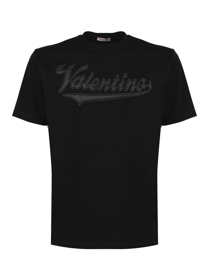 Valentino Garavani T-Shirts And Polos Black Cotton