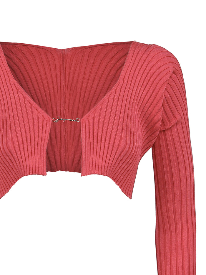 Jacquemus Sweaters Pink Viscose Nylon
