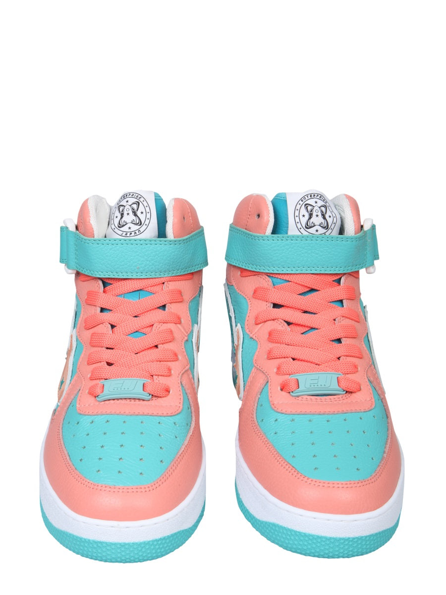 Rocket Mid Sneakers Azure Light Thermoplastic Material Trainers