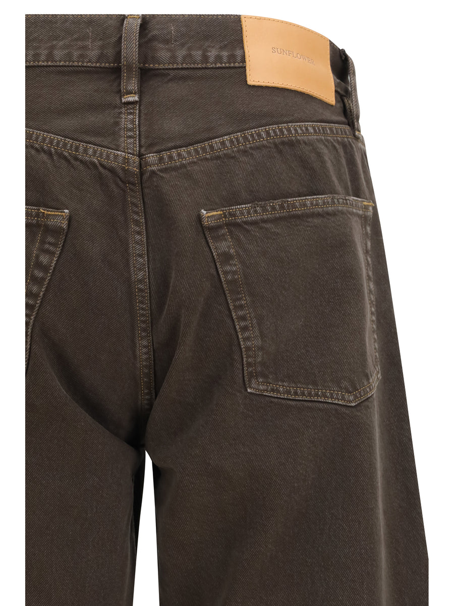 Baggy Jeans Vintage Brown Cotton
