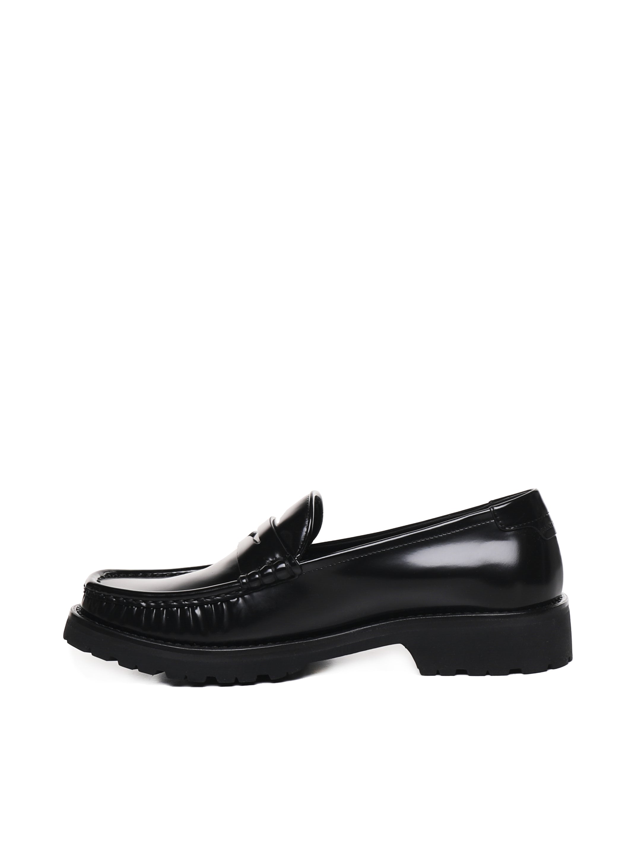 Saint Laurent Flat Shoes Black Calfskin
