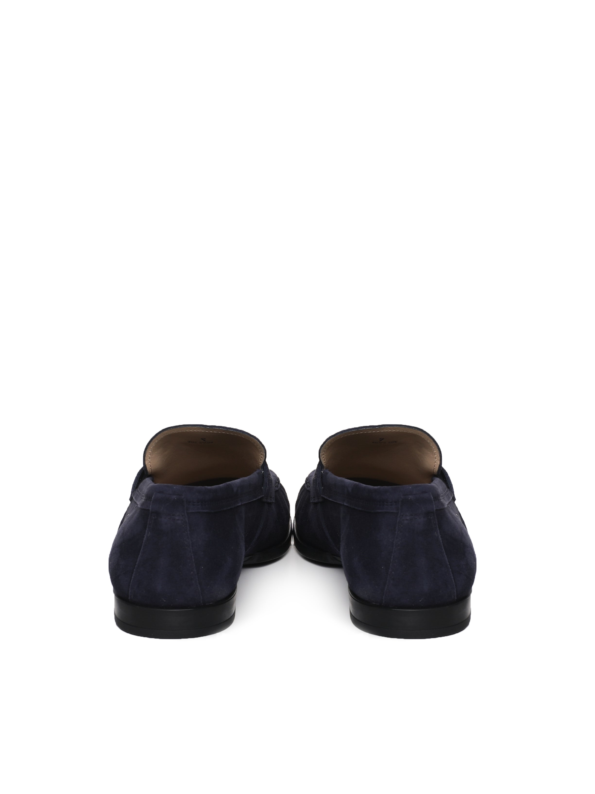 Tods Flat Shoes Blue Suede Leather