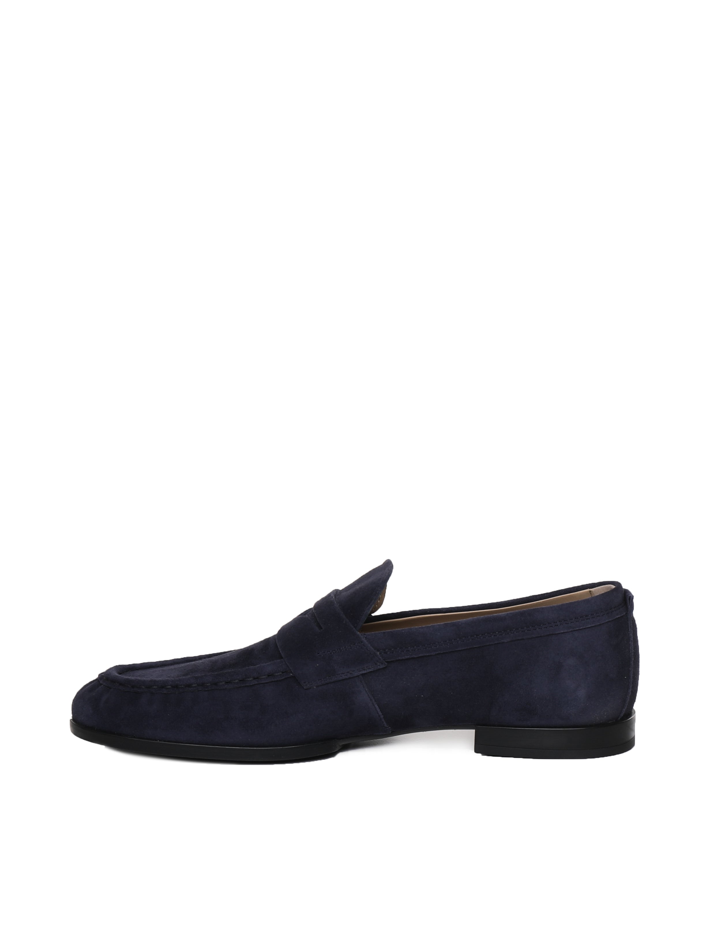 Tods Flat Shoes Blue Suede Leather