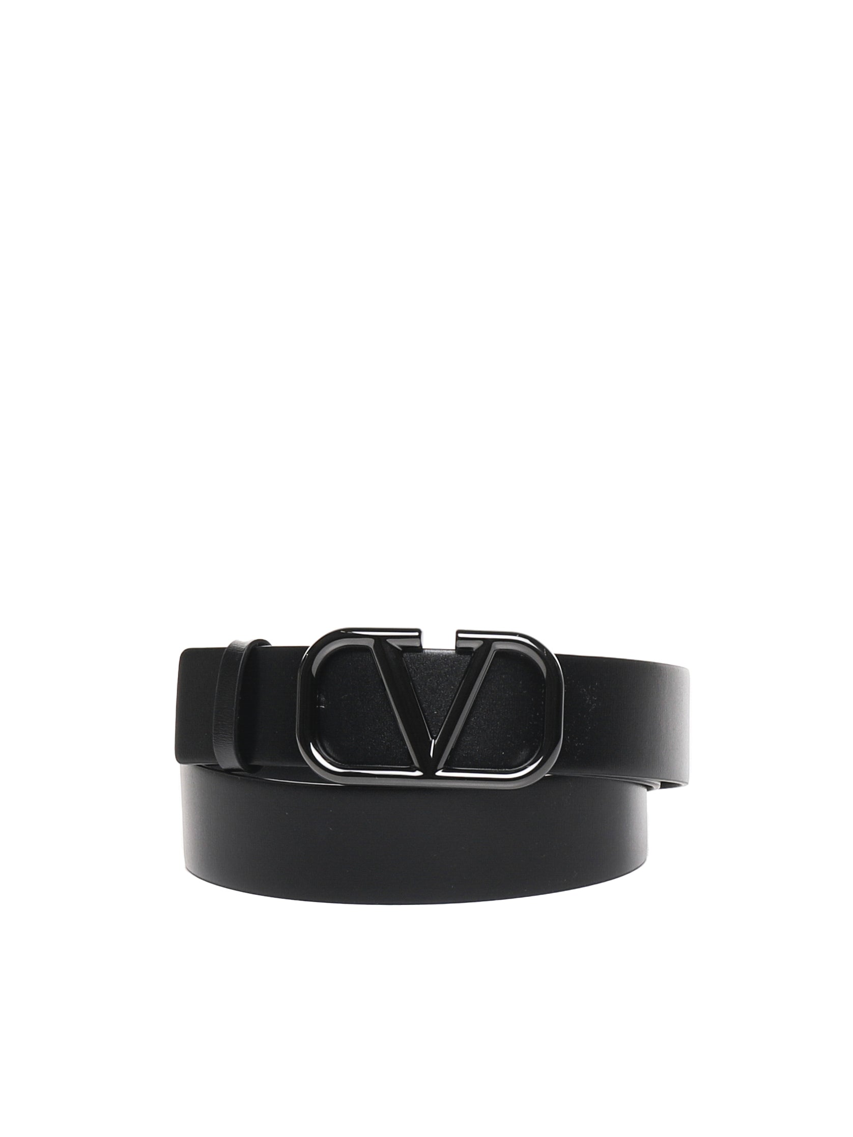Valentino Garavani Belts Black Calfskin