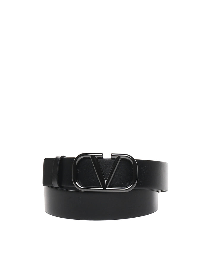 Valentino Garavani Belts Black Calfskin