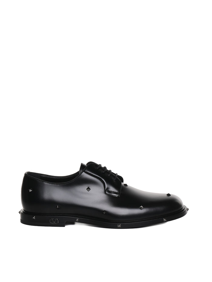 Valentino Garavani Flat Shoes Black Calfskin