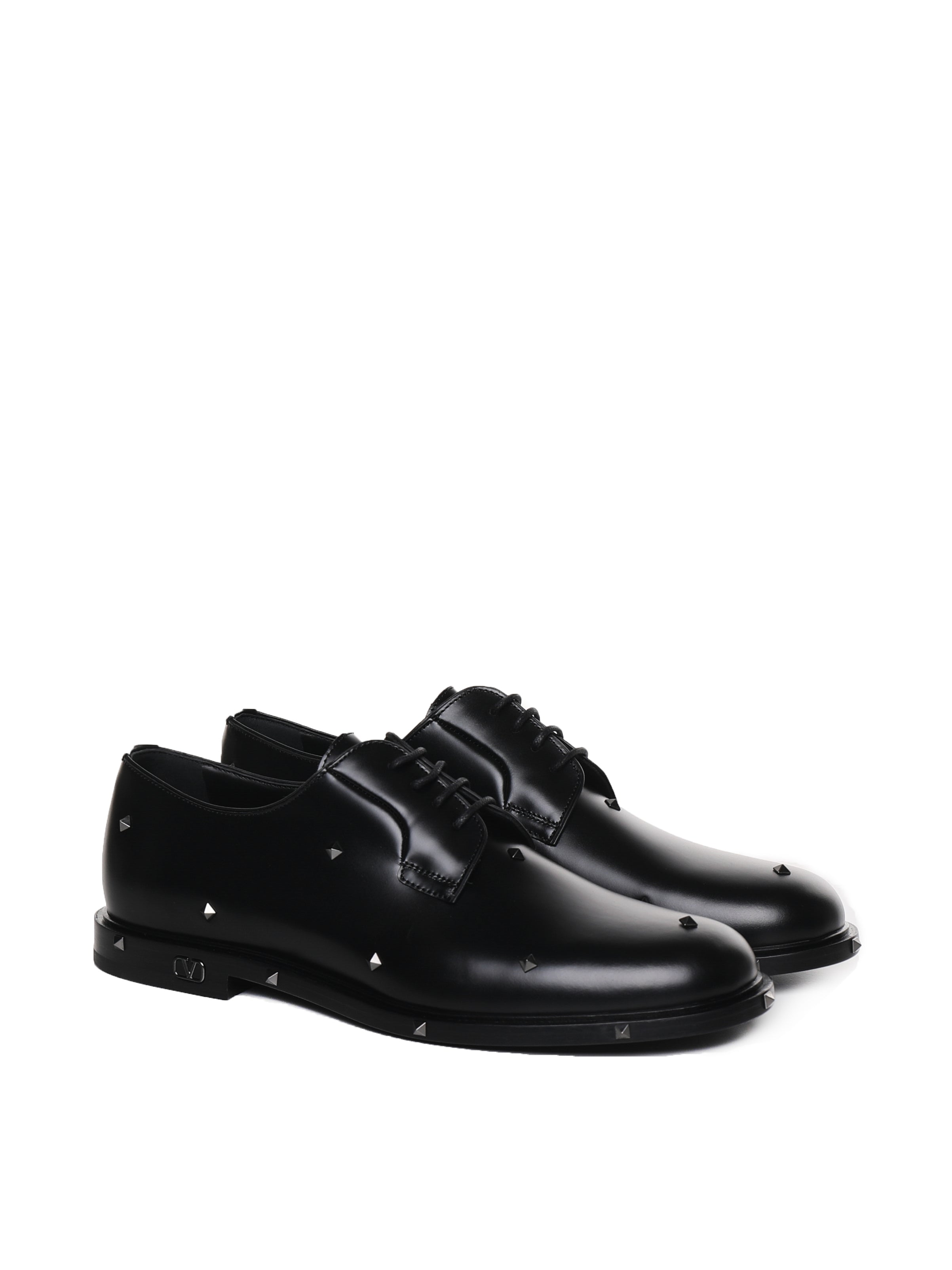 Valentino Garavani Flat Shoes Black Calfskin