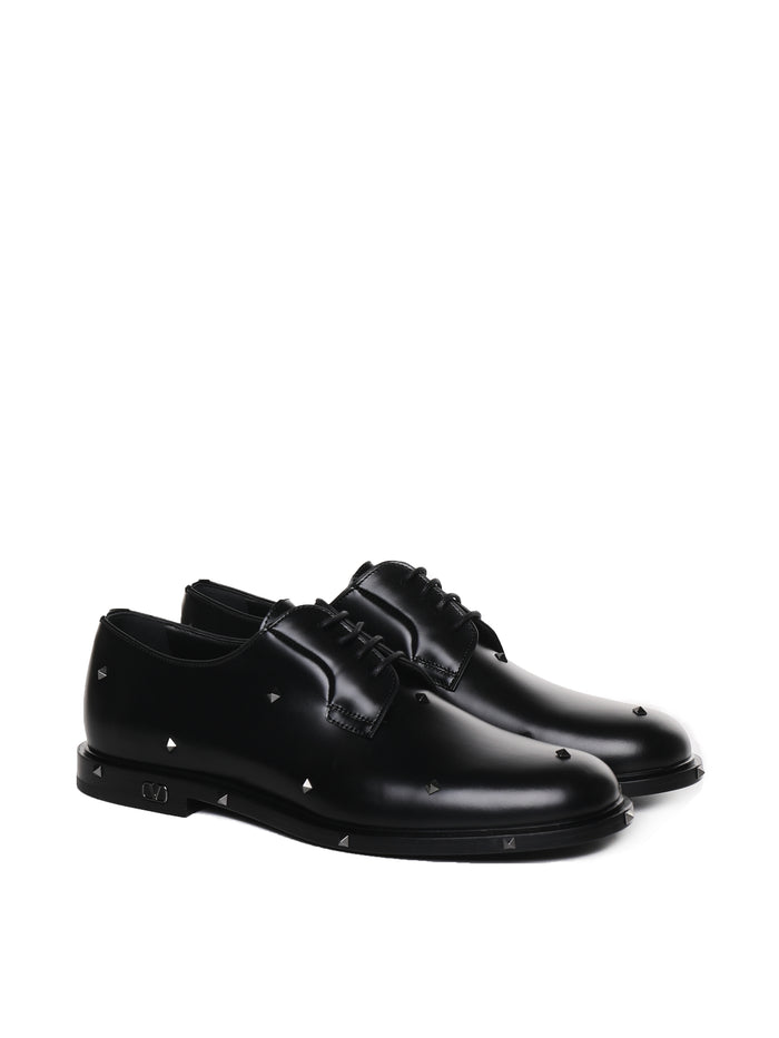 Valentino Garavani Flat Shoes Black Calfskin