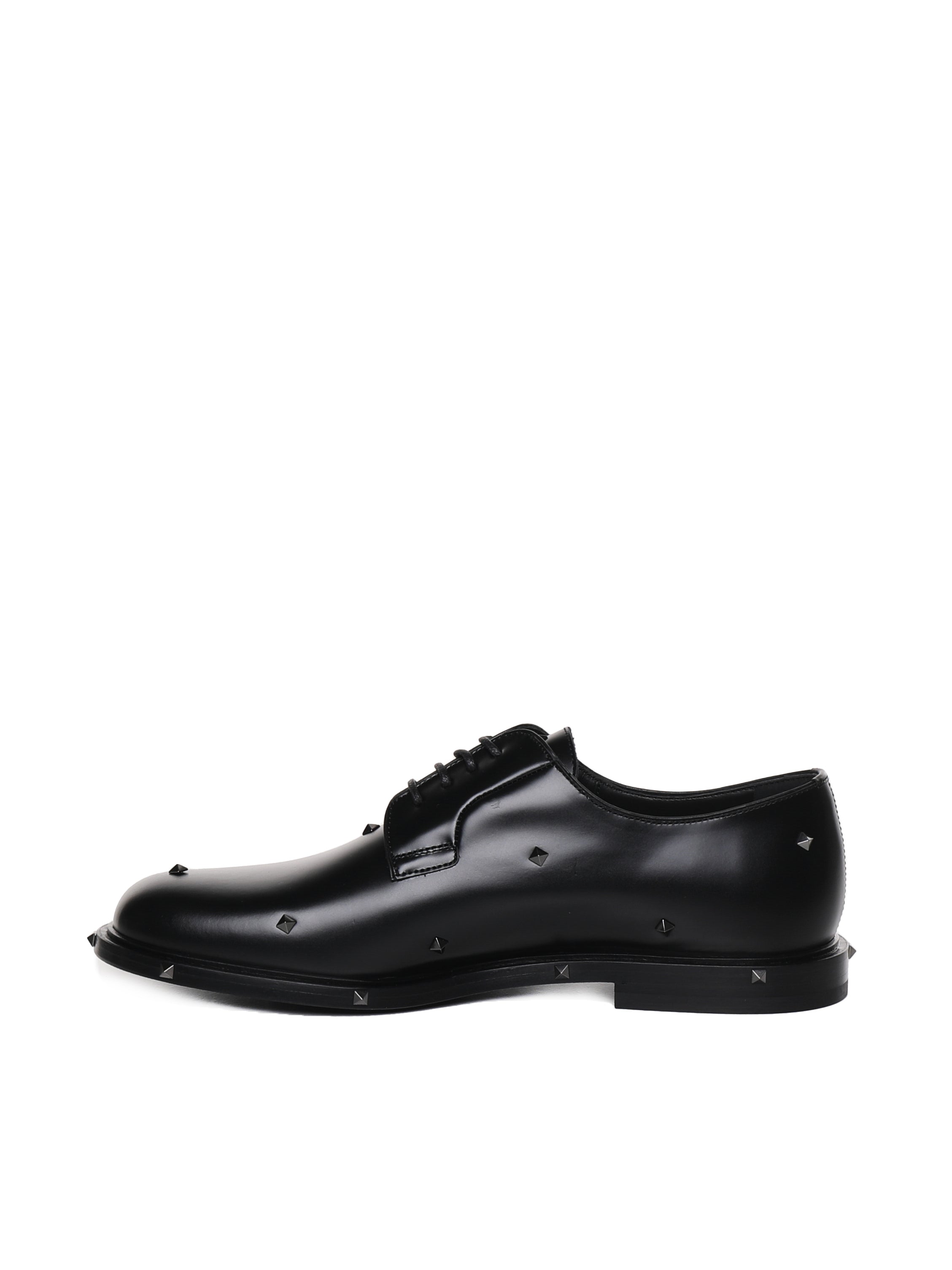 Valentino Garavani Flat Shoes Black Calfskin