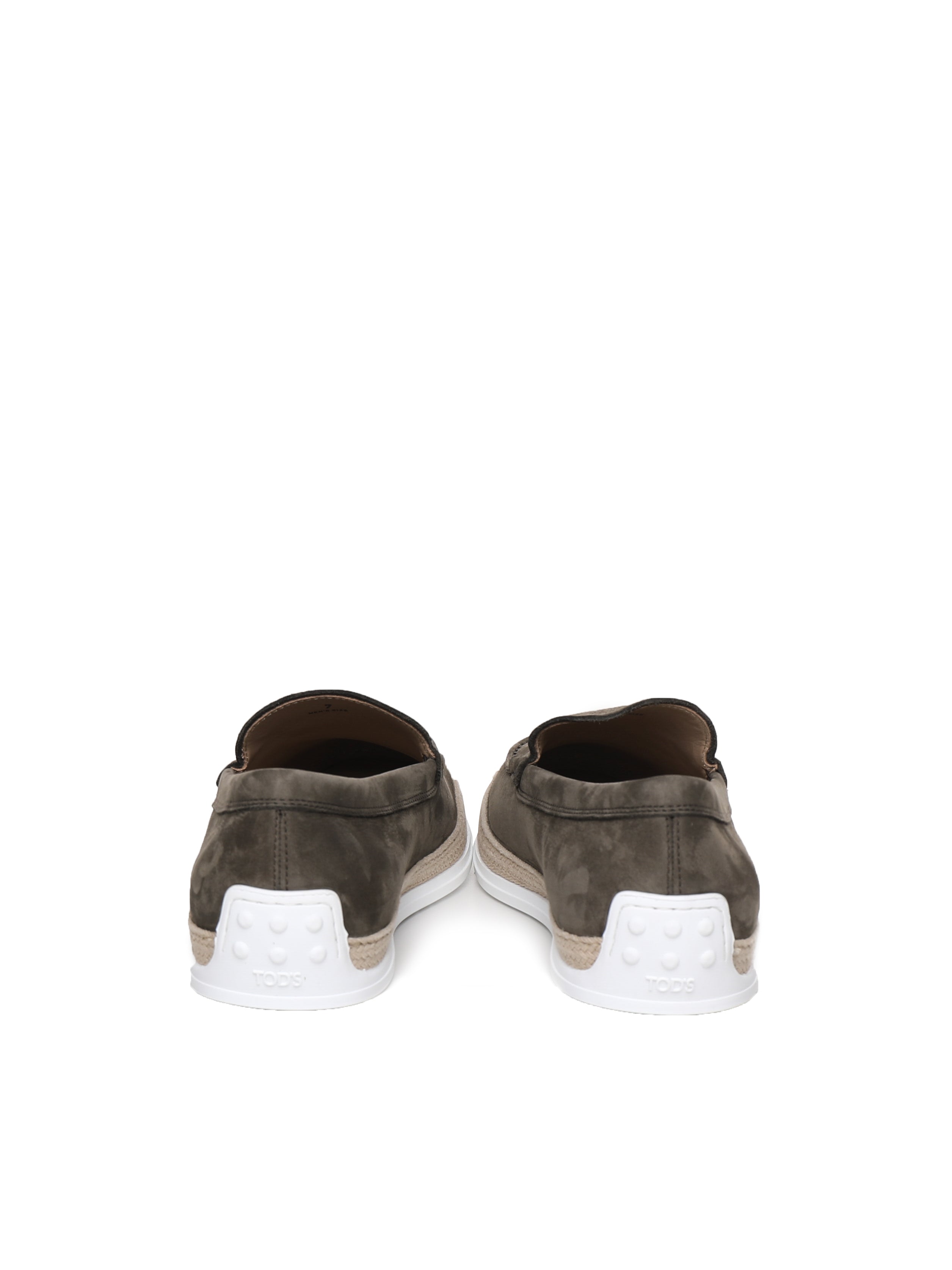 Tods Flat Shoes Green Suede