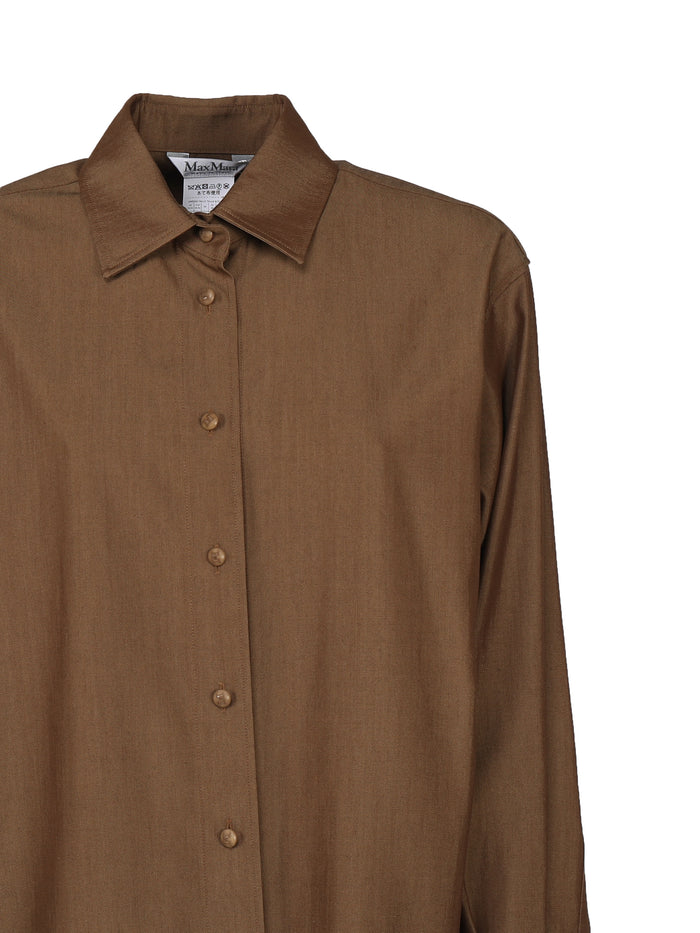 Max Mara Shirts Brown Silk