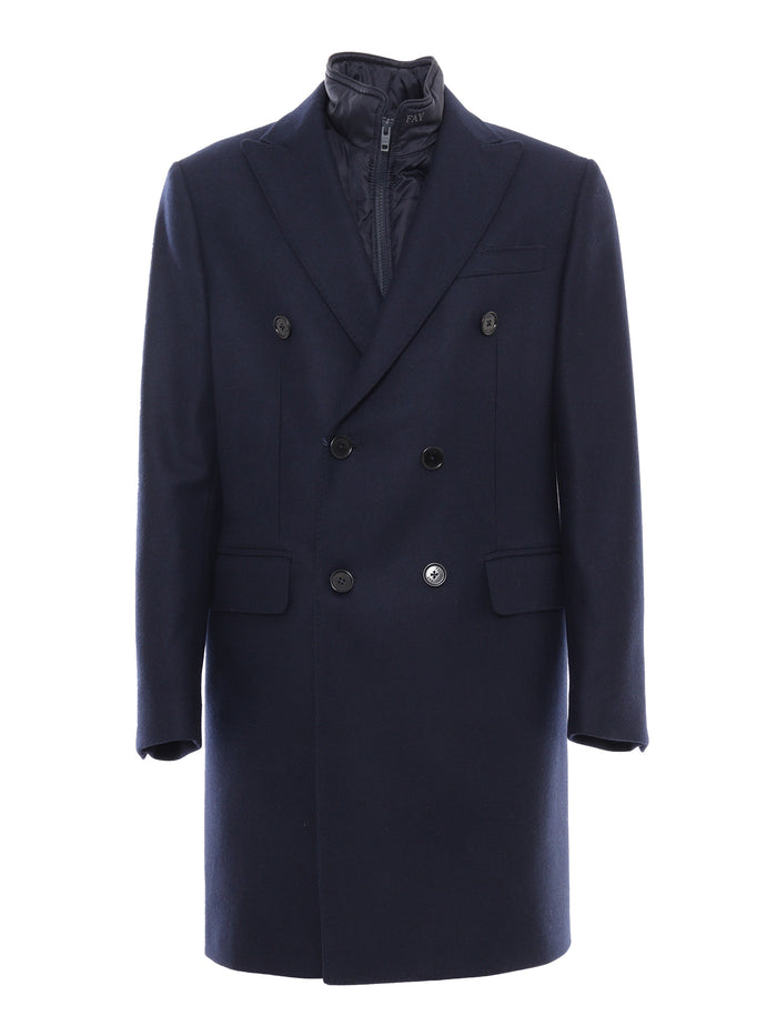 Double-Breasted Coat + Waistcoat Blue