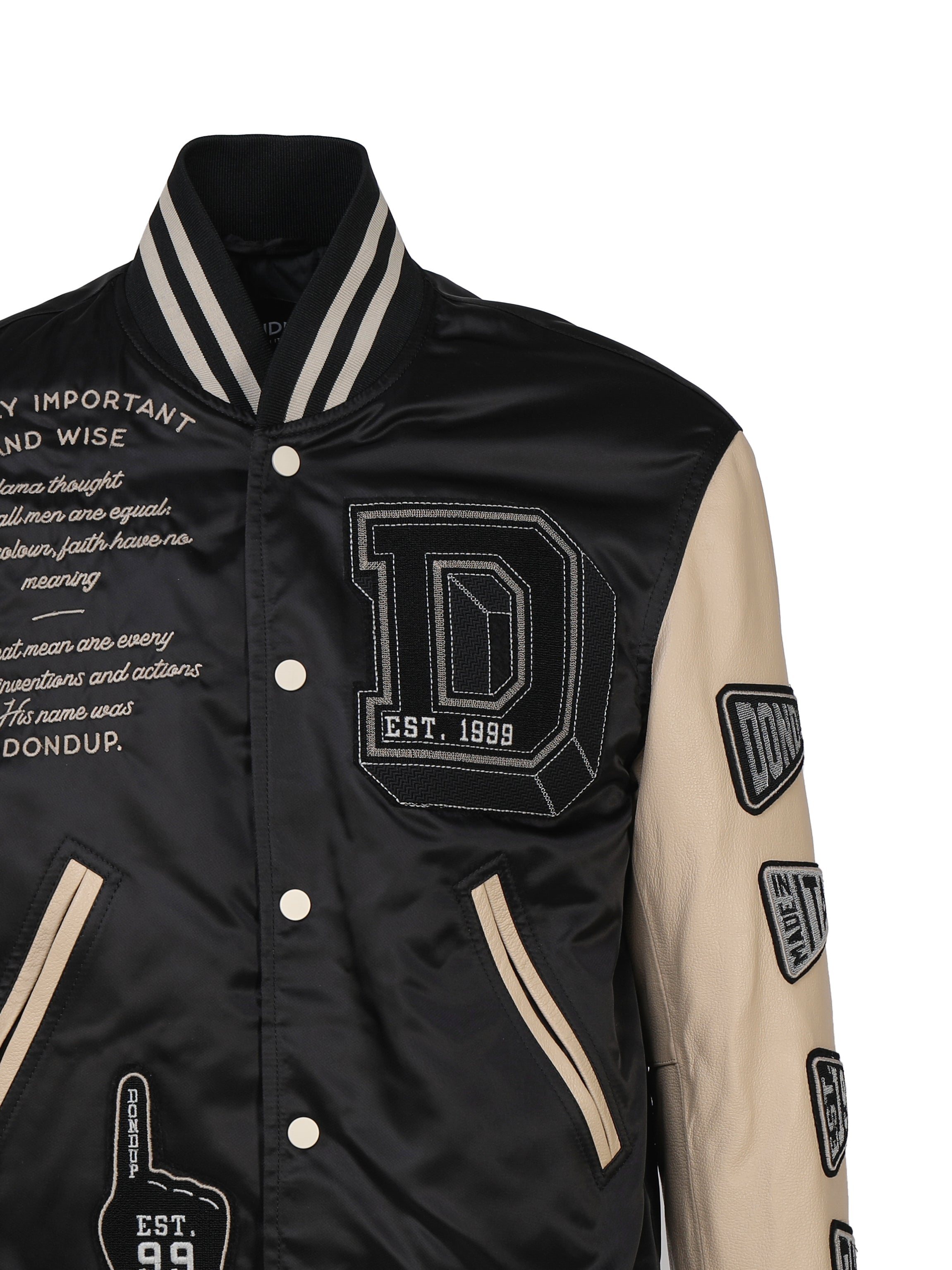 Dondup Coats Black Lambskin