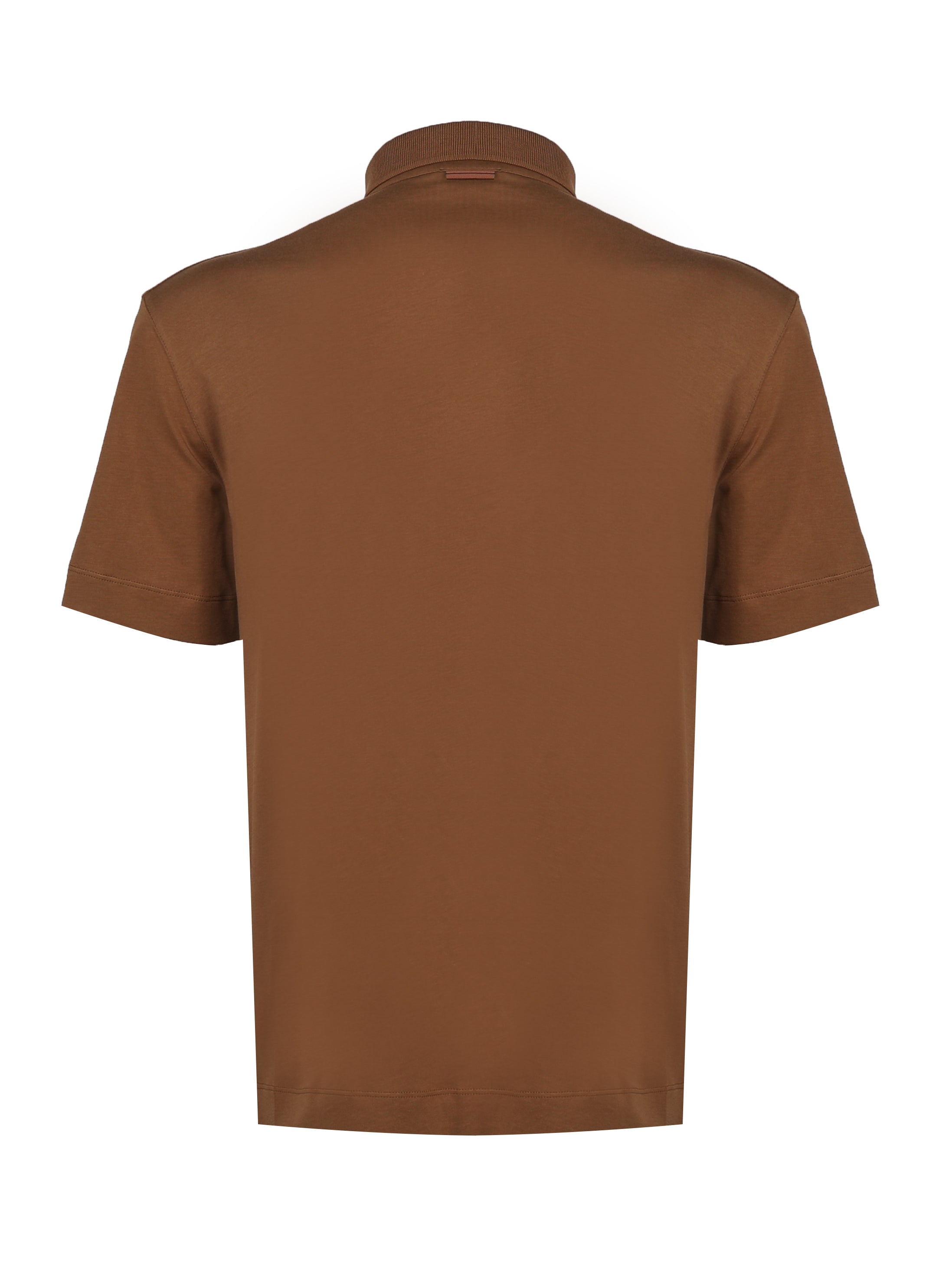 Zegna Shirts Brown Cotton