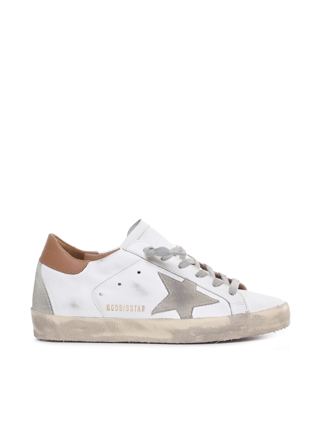 Golden Goose Sneakers White/ice/light Brown Leather
