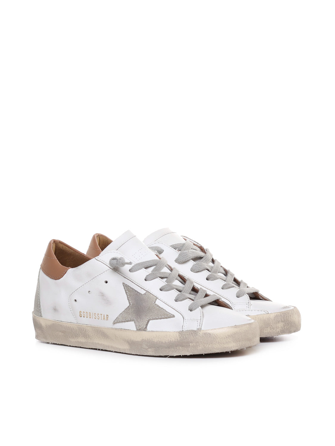 Golden Goose Sneakers White/ice/light Brown Leather