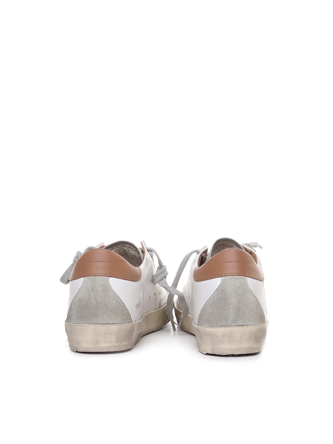 Golden Goose Sneakers White/ice/light Brown Leather