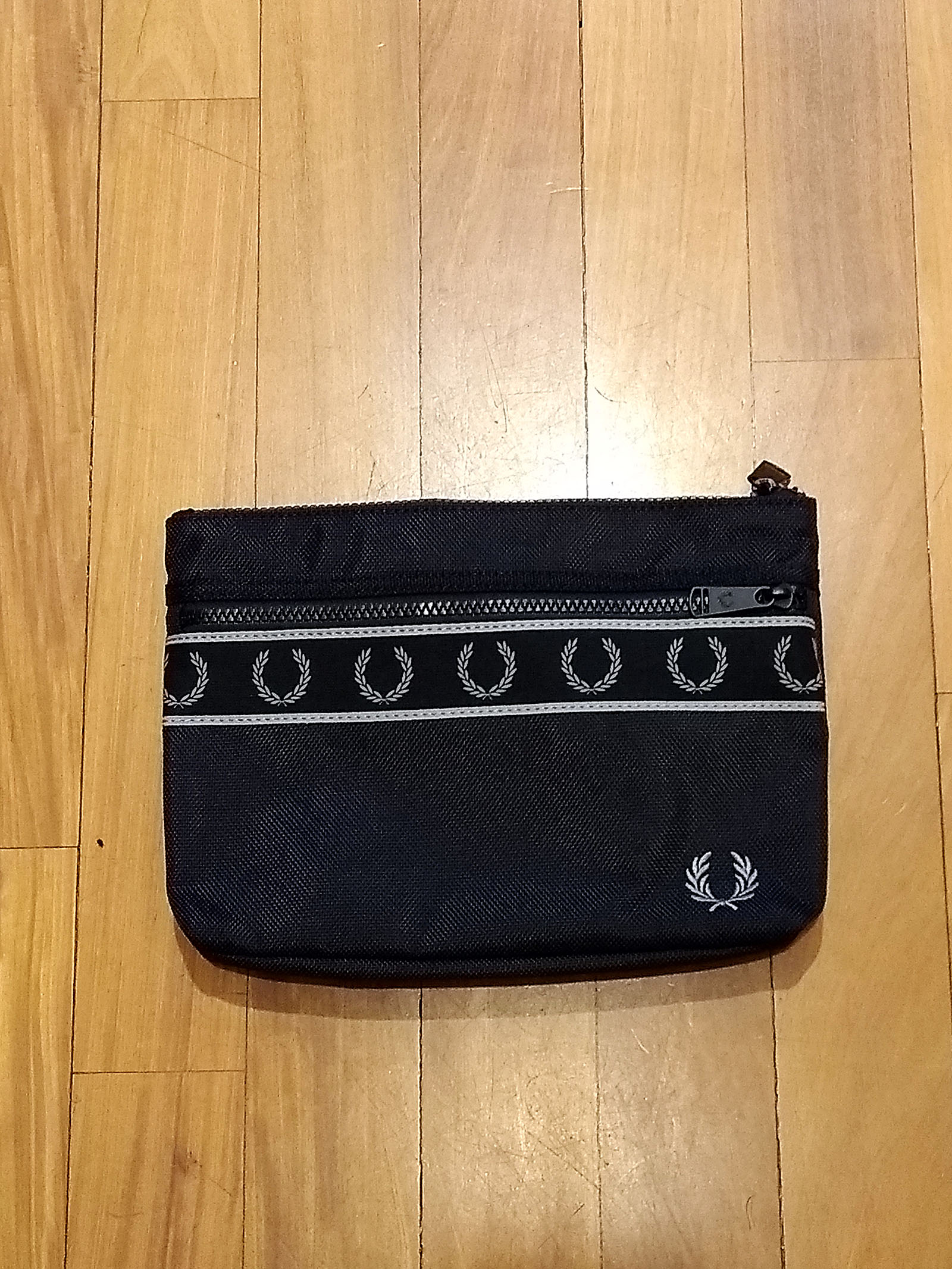 Fp Contrast Tape Sacoche Bag Black Calf Leather
