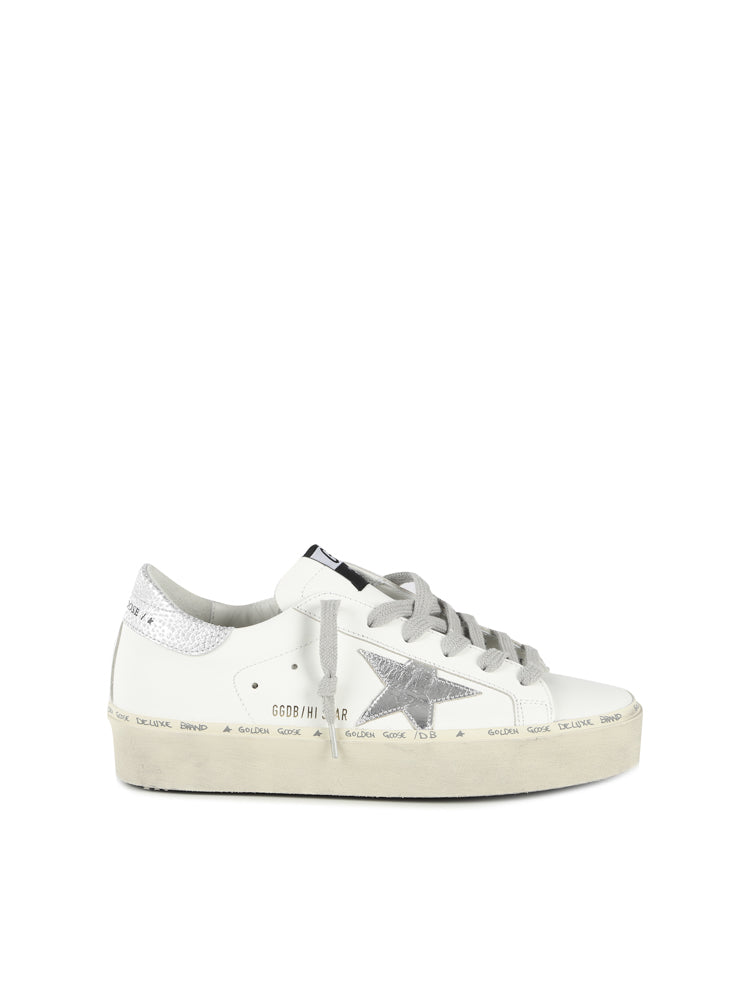 Golden Goose Sneakers White, Silver Cowskin