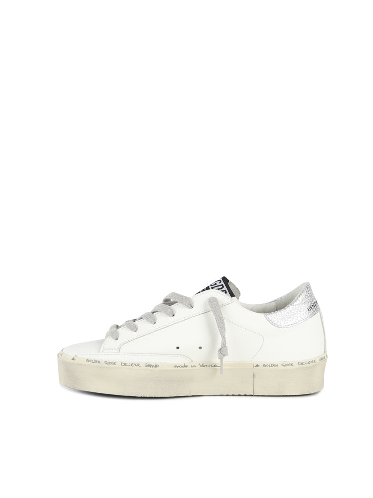 Golden Goose Sneakers White, Silver Cowskin