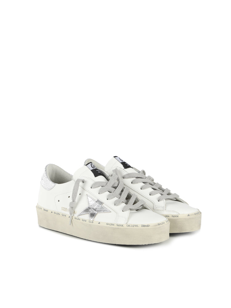 Golden Goose Sneakers White, Silver Cowskin