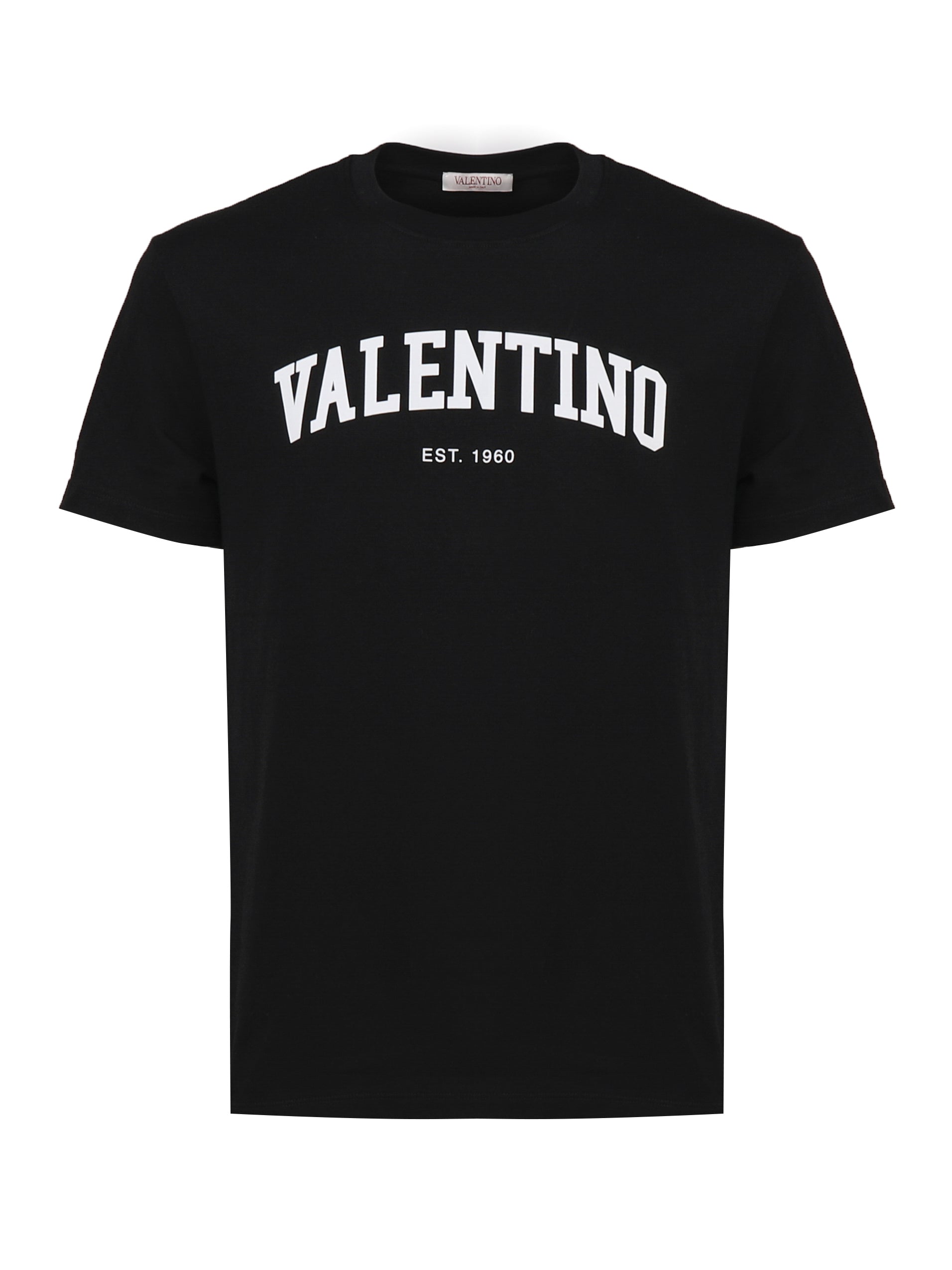 Valentino Garavani T-Shirts And Polos Black, White Cotton