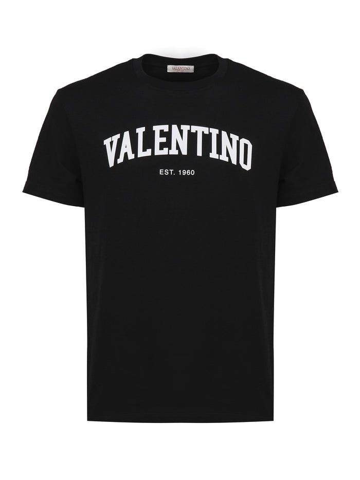 Valentino Garavani T-Shirts And Polos Black, White Cotton