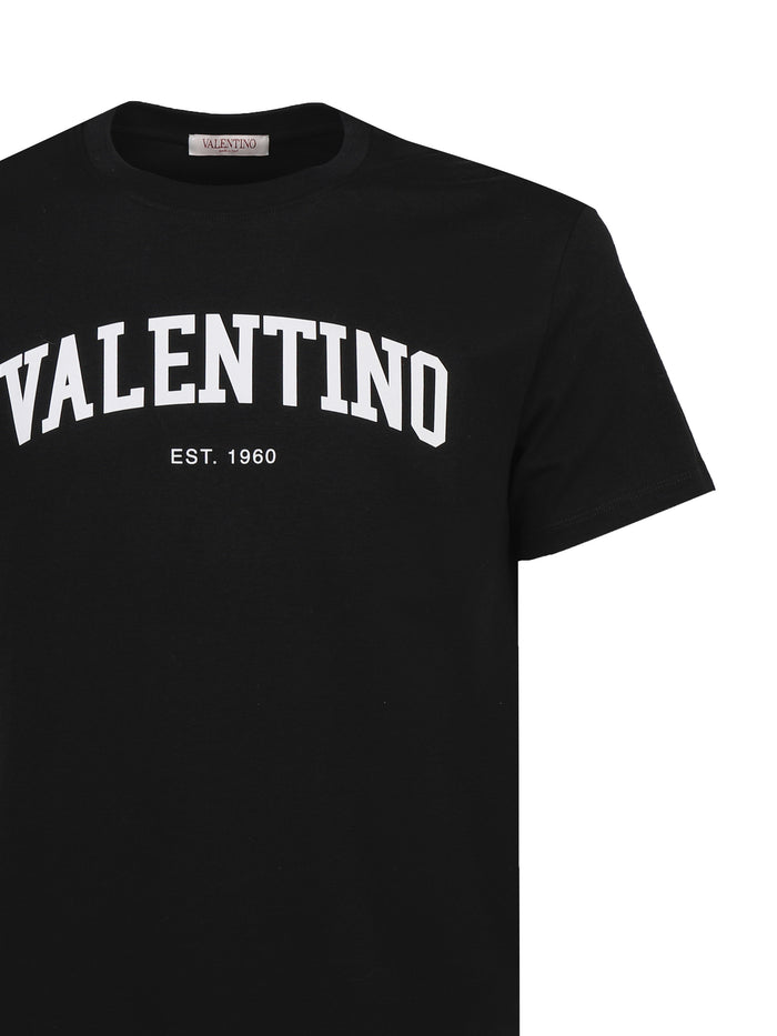 Valentino Garavani T-Shirts And Polos Black, White Cotton