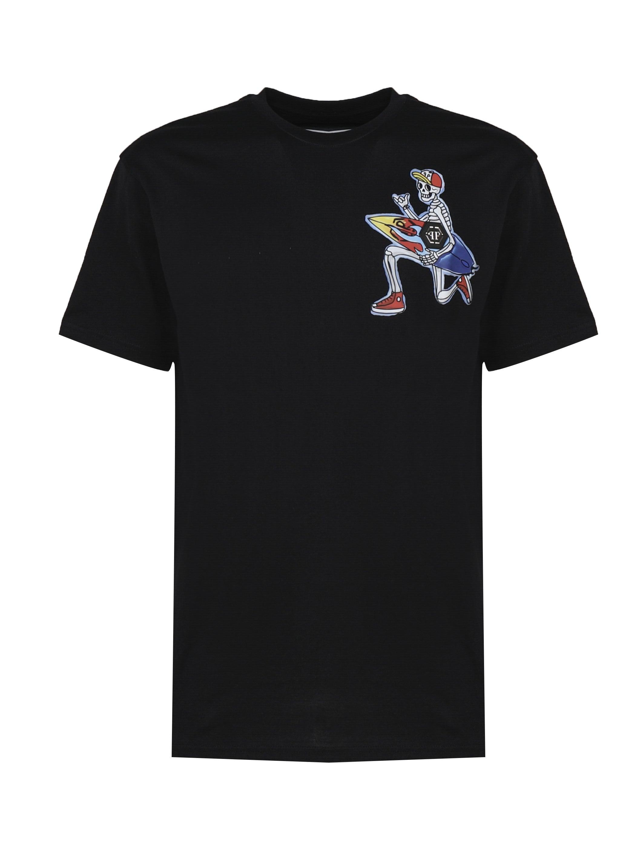 Philipp Plein T-Shirts And Polos Black Cotton